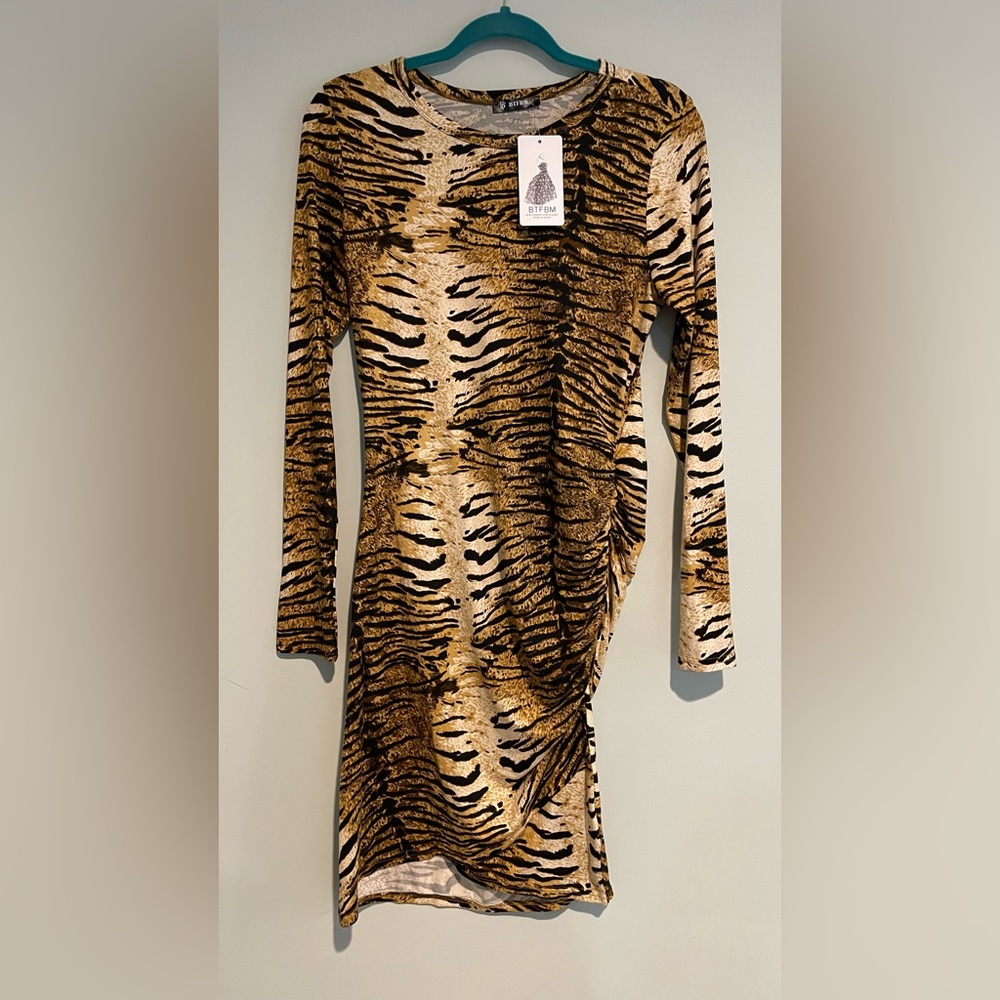 BTFBM animal print dress
